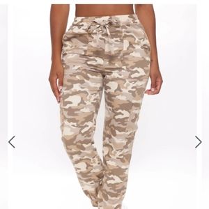 Woman's camo track pants